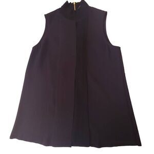Black Label by Chico's Womens Turtleneck Sleeveless Size XS